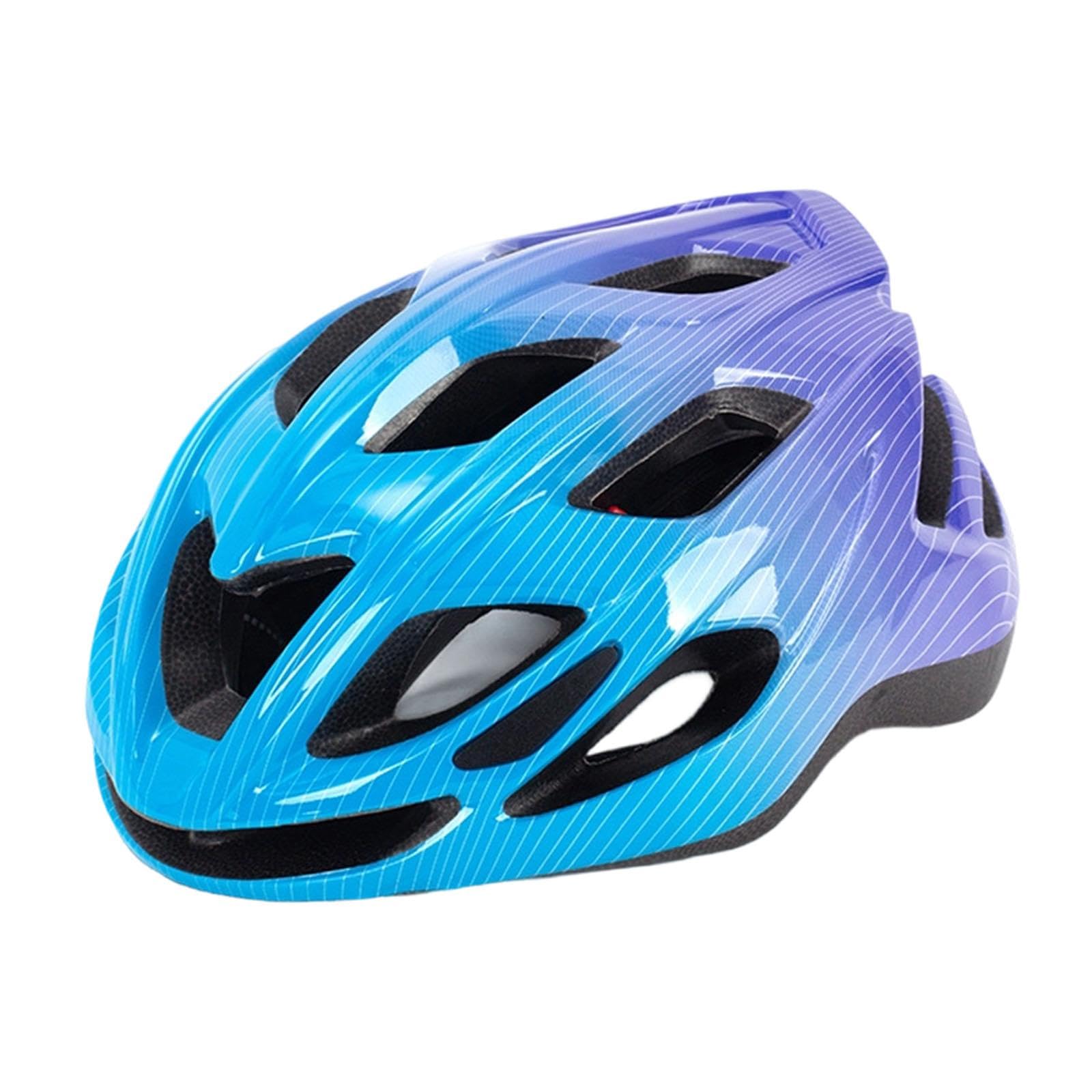 Kid Bike Helmet Protection Cycling Helmet for Mountain Road Riding Bicycling Blue Purple-image-47