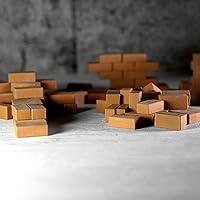 Vista 7 de Mini diapasón de ladrillo rojo sinterizado a escala 1/7, obstáculos Park Brick Pro Mini modelo serie de ladrillos de pared