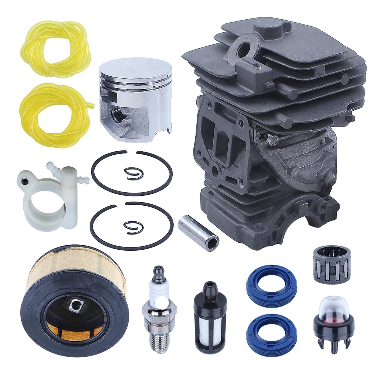 Kit de Filtro de Aire y Aceite for pistón de Cilindro de 44 mm for Motosierra MS251. Reemplazo OEM for 1143 020 1207, 1143-020-1207.
