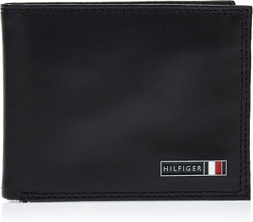Tommy Hilfiger Edisto RFID - Cartera de piel para hombre color negro