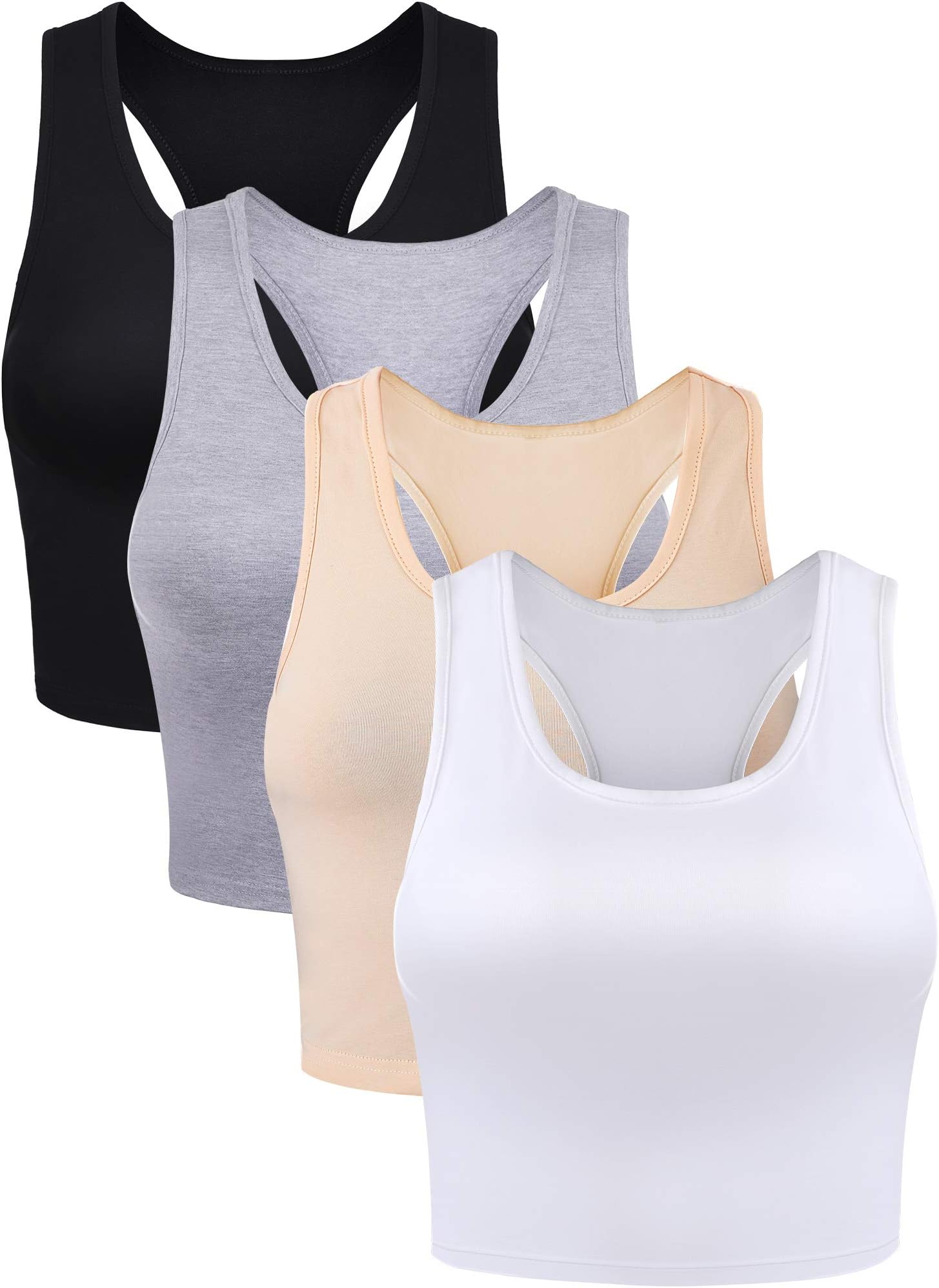 Women's Boao Sport Cropped Tank Tops (pack of 4)