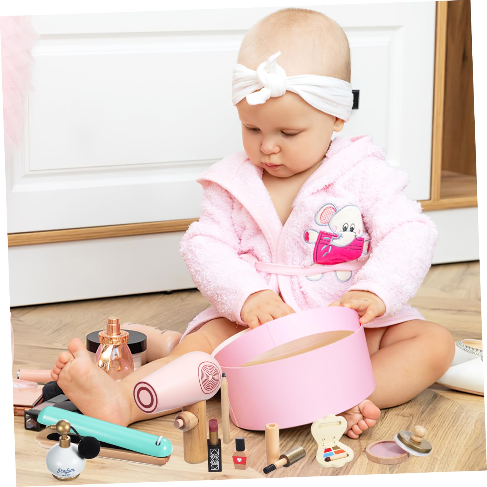 ibasenice Schminkspielzeug Satz Kinderschminkset für Kleinkinder und Kinder Sicheres Spielzeug für Kreative Rollenspiele für Geburtstage und Feiertage