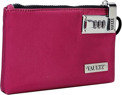 Miniatura 5 de Vaultz Bolsa de dinero con candado, 5 x 7 pulgadas, bolsa de accesorios de bloqueo para hombres y mujeres, para efectivo, depósitos bancarios,