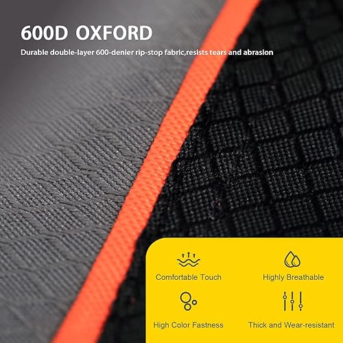 Miniatura 5 de FAIR WIND Sillón de camping de gran tamaño con toldo de sombra ajustable, silla plegable cuádruple, soporte de 350 libras (negro gris)