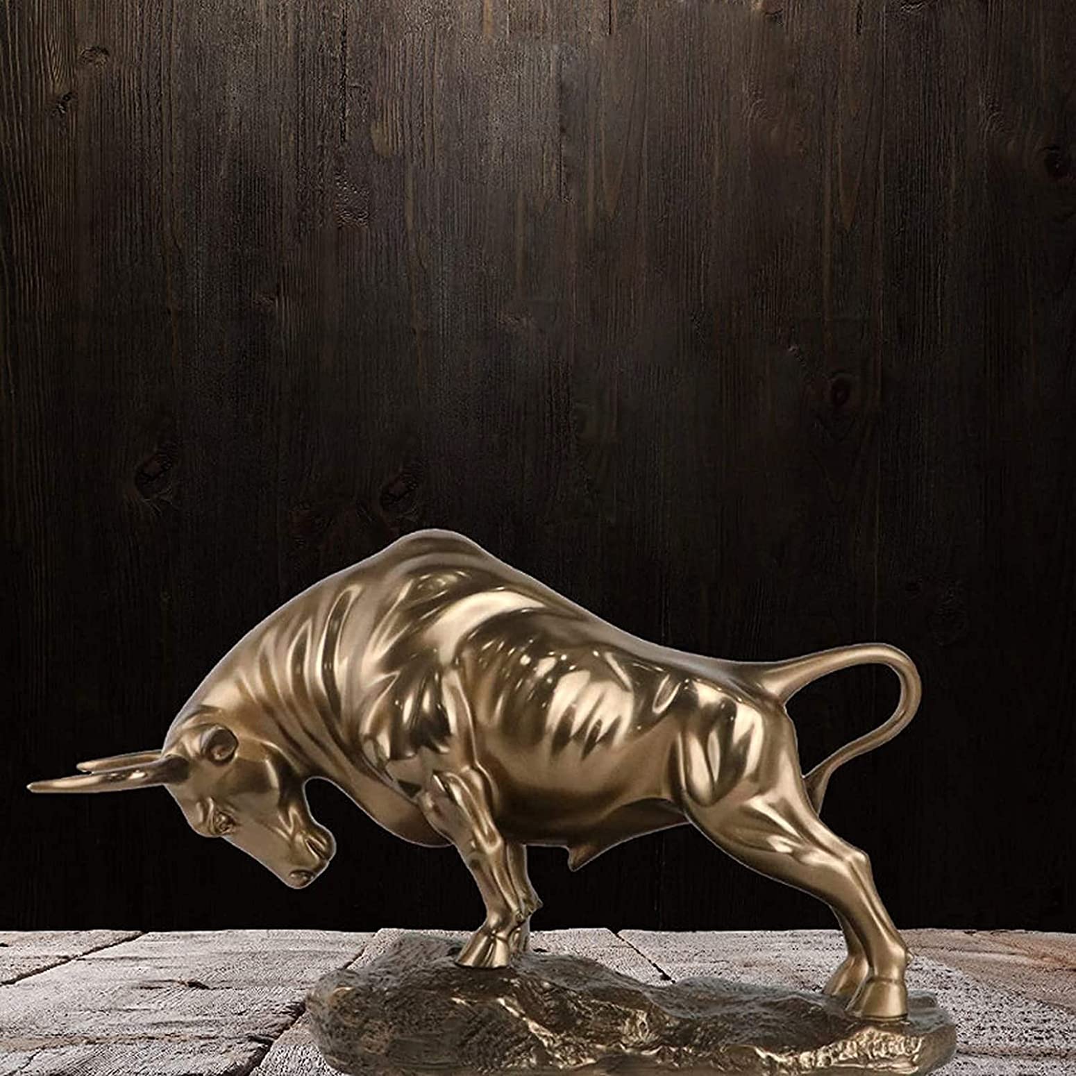 LGYKUMEG Cattle Skulptur Kuh Statue Maskottchen Exquisite Handwerk Ornament Bull Home Büro Dekoration Tier Figur Geschenk, Stier Harz Dekoration Tier Skulptur, Abstrakte Tier Skulptur