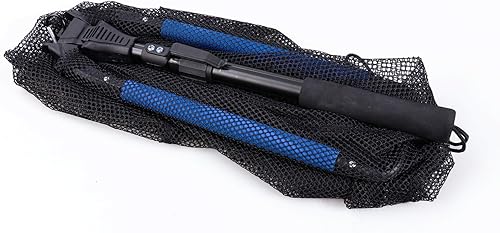 Miniatura 5 de RESTCLOUD Red de aterrizaje de pesca con mango telescópico, red de pesca de agua dulce para niños, hombres y mujeres, se extiende de 40 a 63 pulgadas