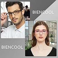 Vista 11 de BIENCOOL 6 Pack Reading Glasses Traditional Frames for Men and Women Readers with Spring Loaded Hinges 6 Pack Black
