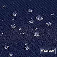 Vista 25 de NANAN Tier Curtains for Kitchen 24 Inch, Waffle Weave Textured Tailored Short Curtains for Bathroom Waterproof Window Covering Kitchen Cafe Curtains