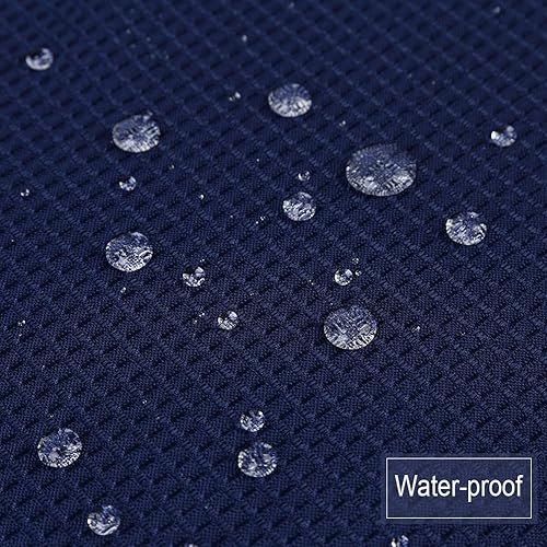 Miniatura 25 de NANAN Tier Curtains for Kitchen 24 Inch, Waffle Weave Textured Tailored Short Curtains for Bathroom Waterproof Window Covering Kitchen Cafe Curtains