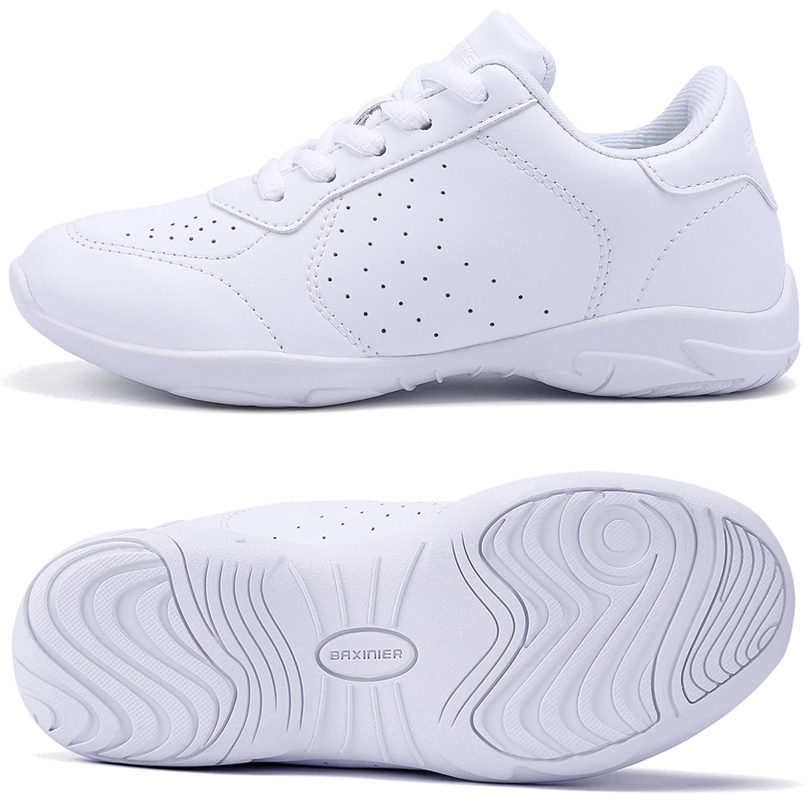 Mädchen Weiß Cheer Schuhe Frauen Leichtgewicht Cheerleading Schuhe Wettbewerb Turnschuhe
