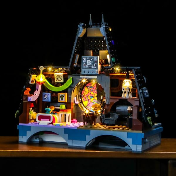 Kit d'éclairage LED compatible avec Lego 76781 Wednesday & Enid's Dorm Room, BrickBling, Diode électroluminescente, Accessoire de décoration pour Lego, Kit d'éclairage - 3