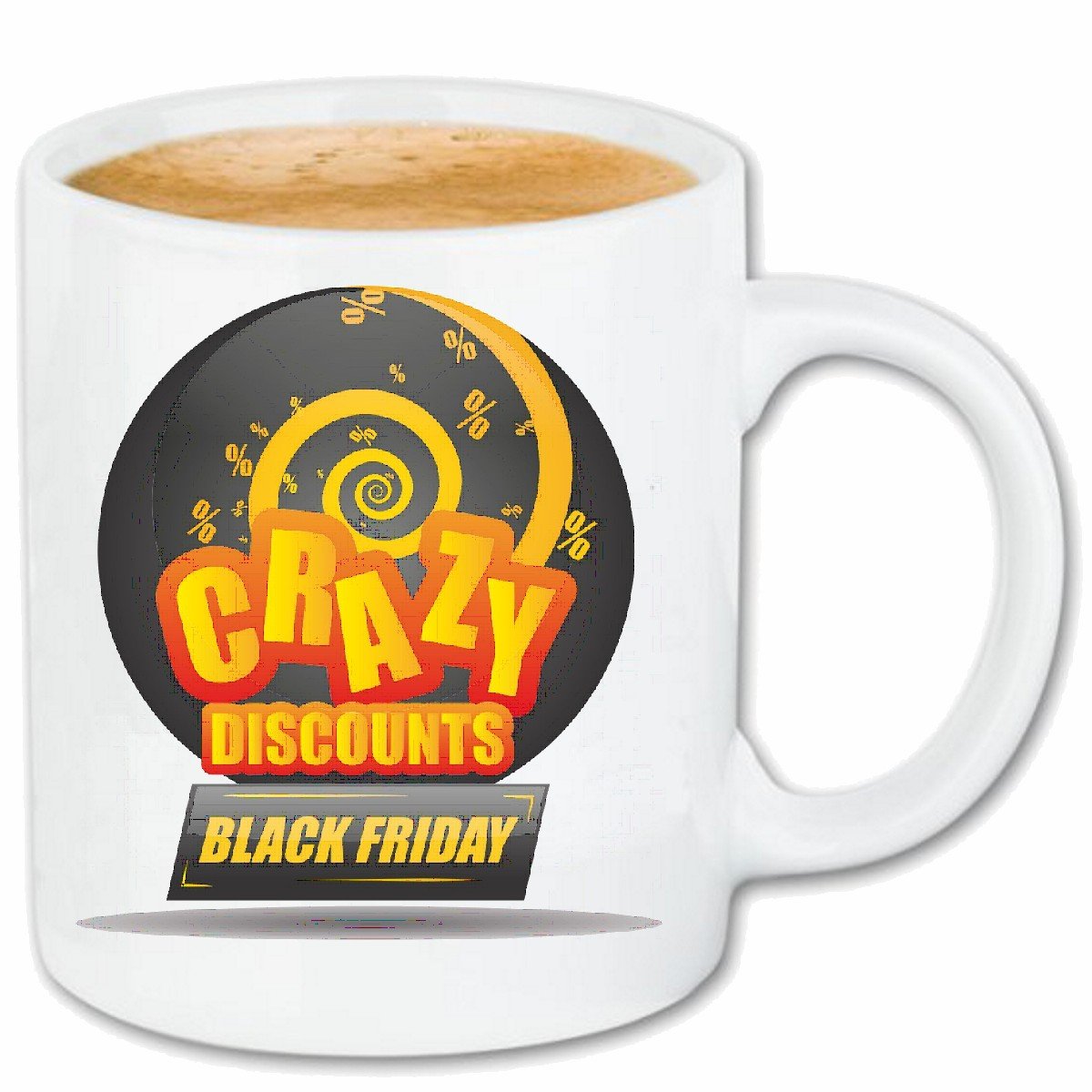 Cracy Friday Lifestyle Fashion Street WEAR Hiphop Legendary Salsa Keramik Kaffeebecher 330 ml, weiß Teetasse Spülmaschinenfest mikrowellengeeignet Geschenkidee, Motiv 301165