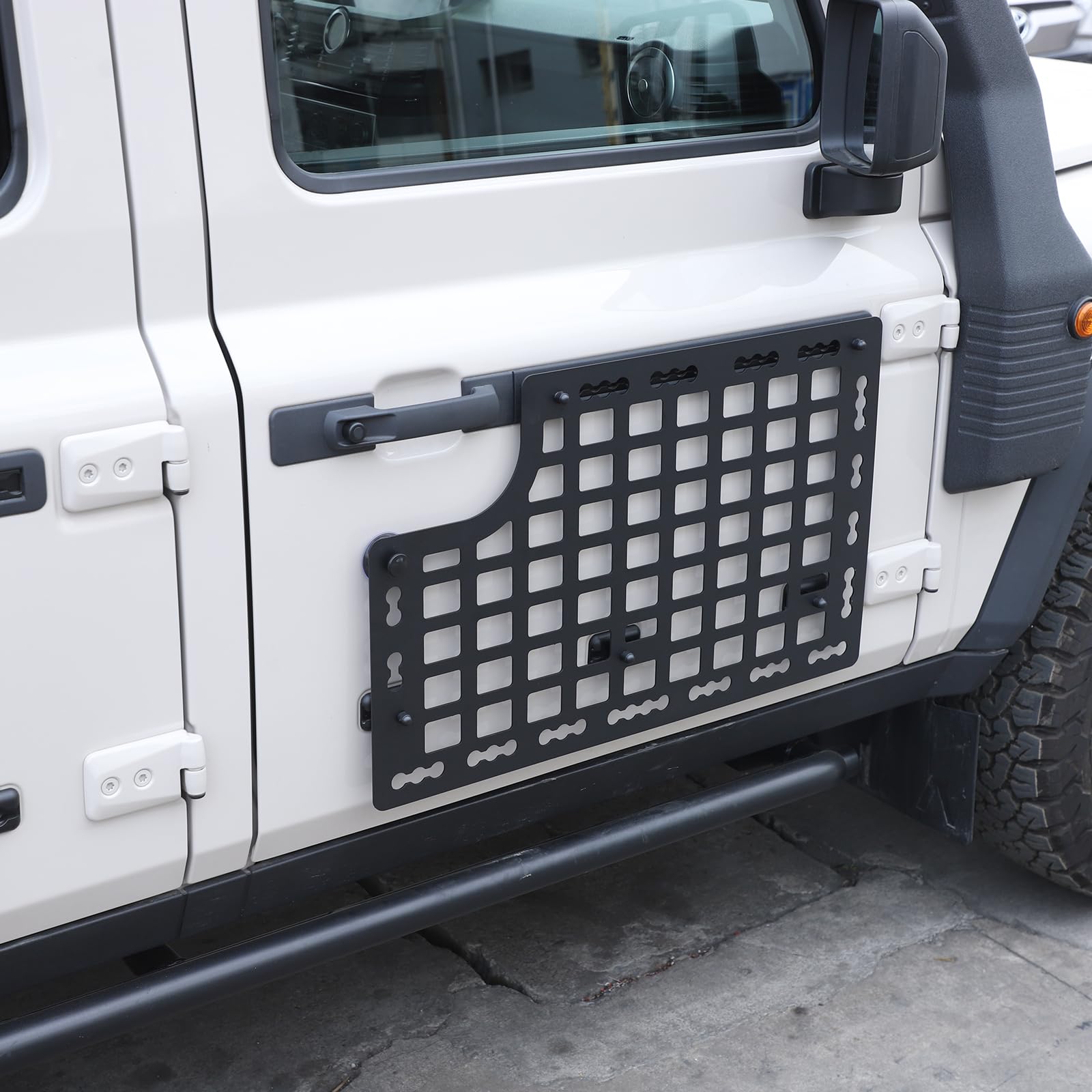 Car Door Cargo Storage Rack Shelf Compatible with INEOS Grenadier 2020-2024 Front Rear Car Door Multifunctional Organizer Mount — view 4