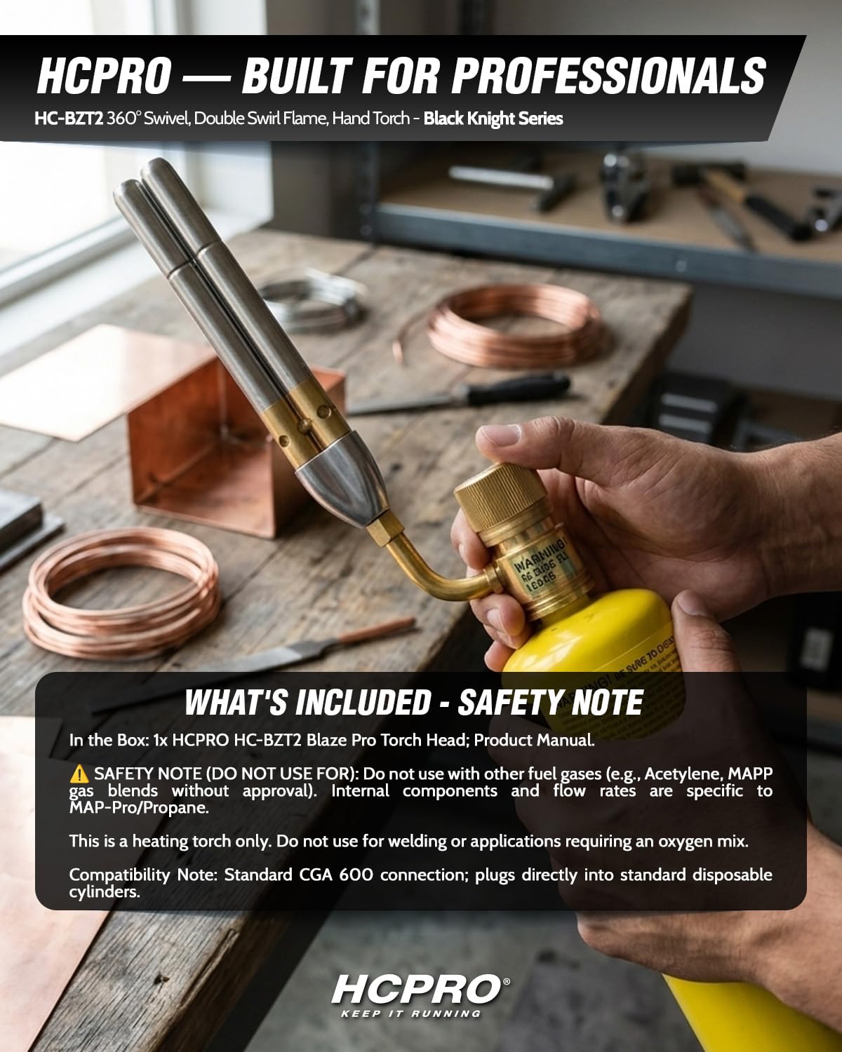 Amazon.com: Professional Double Flame Propane MAPP Gas Torch, 360