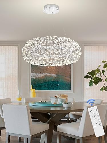 Miniatura 7 de Candelabro de cristal de fuegos artificiales, lámpara cromada con rueda de carro, lámpara de techo para sala de estar, comedor, lámpara de araña de