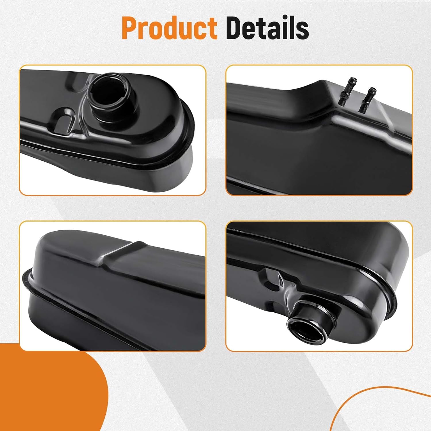 maXpeedingrods 2L Gas Fuel Tank for Honda CT70 Trail 1977-1982, ST90 Trailsport 1973-1975, Motorcycle Fuel Tank