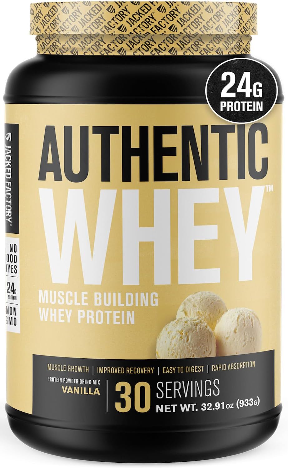 Jacked FactoryAuthentic Vanilla Whey 30 SRV