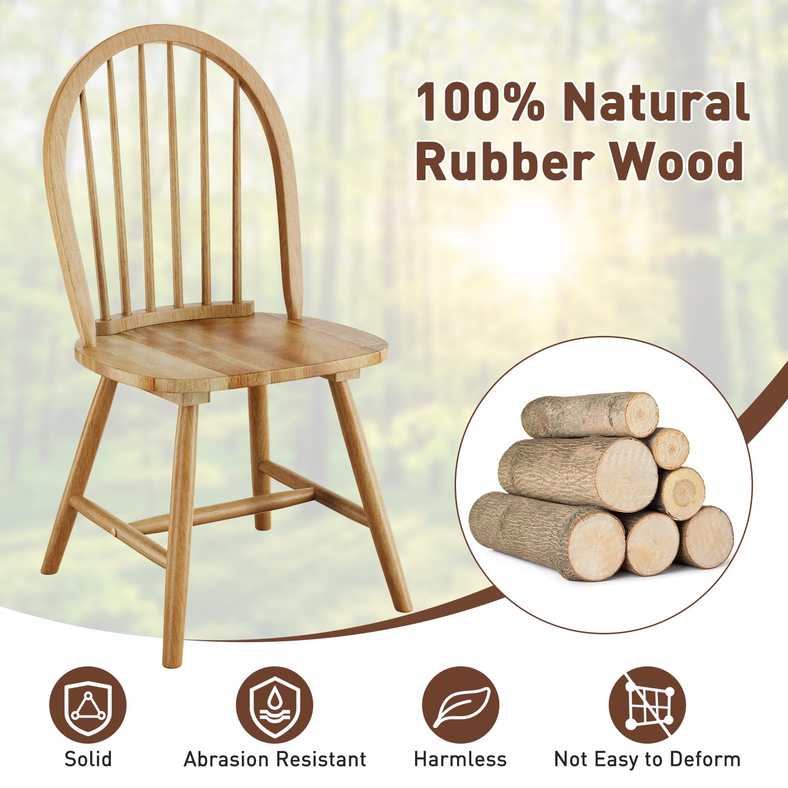 TON Windsor chair ④ TON Windsor chair ④ Costway Set of 4 Vintage Windsor Dining Side
