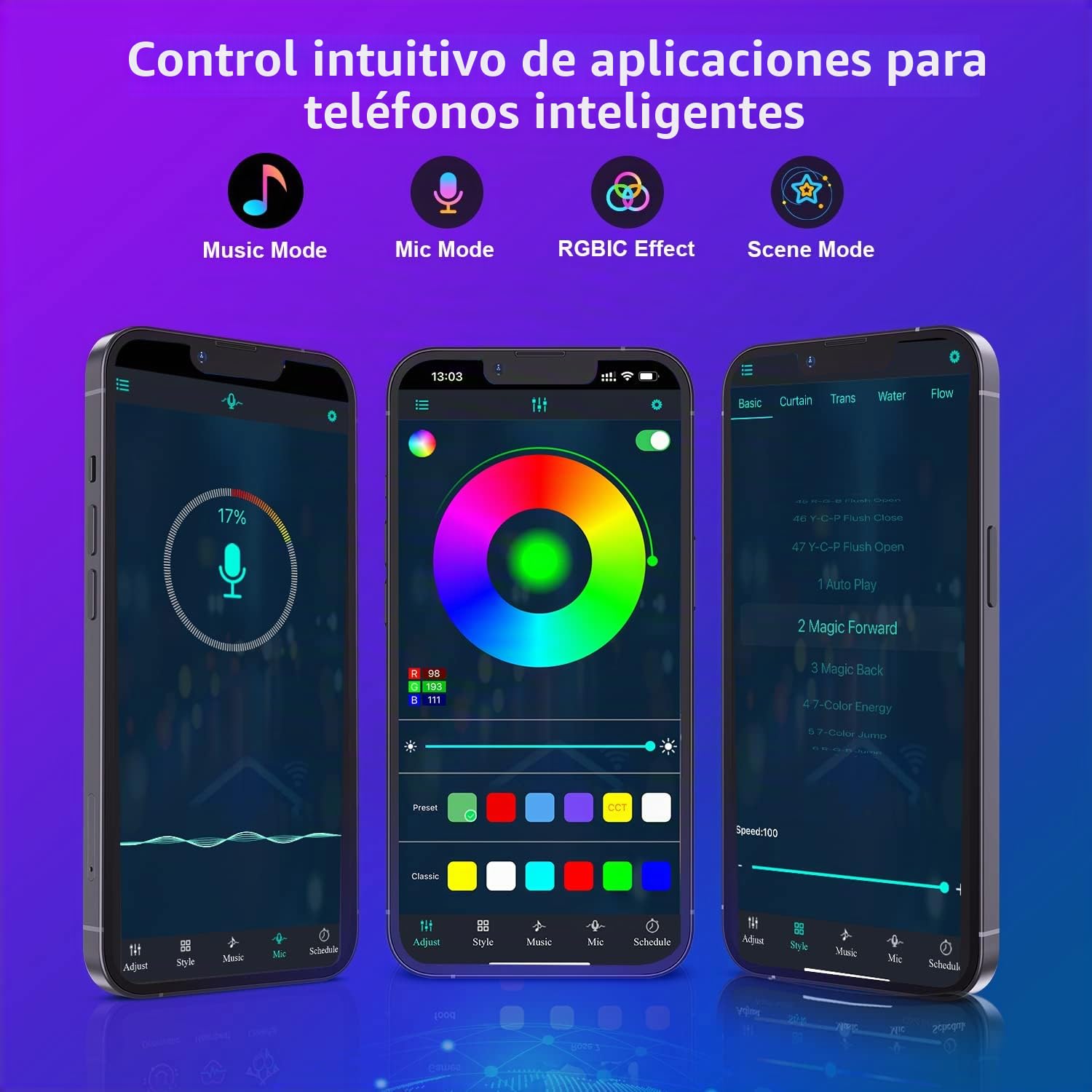 Luces LED Hexagonales, Panel LED RGB Lampara LED Pared App y Control Remoto, Paneles LED Luces Gaming Sincronizar con Música, Luces LED Habitación Geometría para Decoracion Gaming Salón,7 Paneles