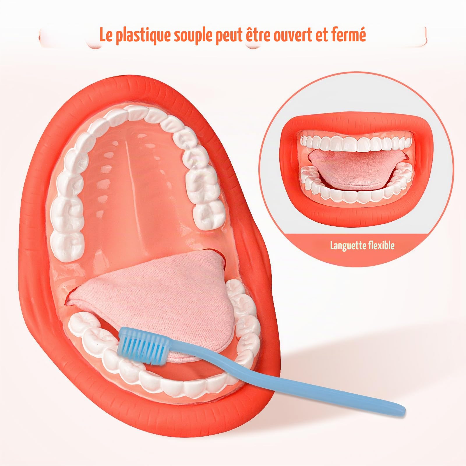 Ultrassist Ultrassist Marionnette à main avec langue pour enfants Rouge Taille moyenne