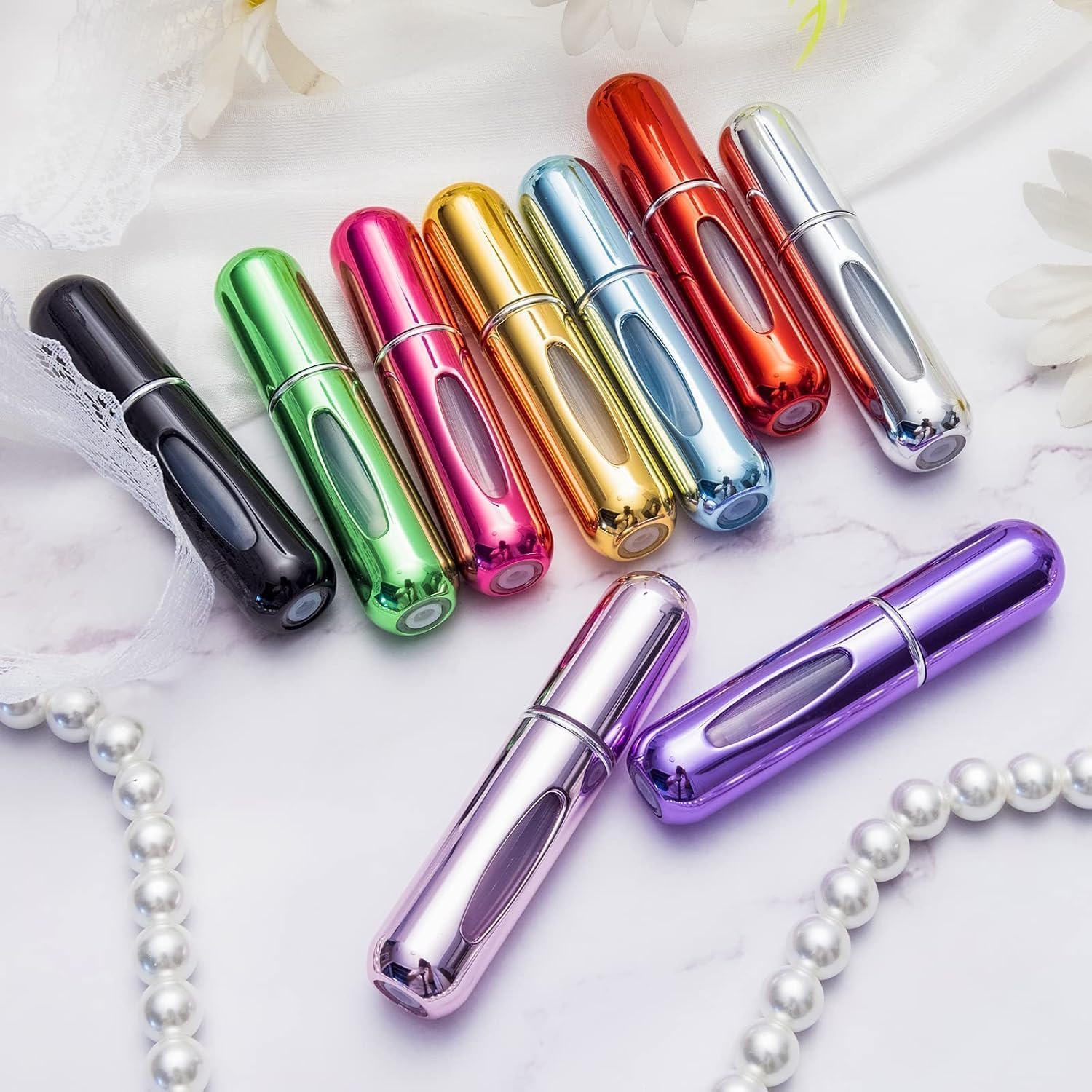 Drifly Refillable Perfume Atomizer Bottle, Portable Travel Mini Spray Bottles, Cologne Dispenser, Multicolor, 4 Pack-image-27