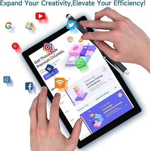 Miniatura 2 de Tablet Android de 10 Pulgadas con Estuche Protector y Lápiz Táctil para Tablets Android 15 Tablets 5G WiFi-6 Pantalla IPS Full HD de 1280*800