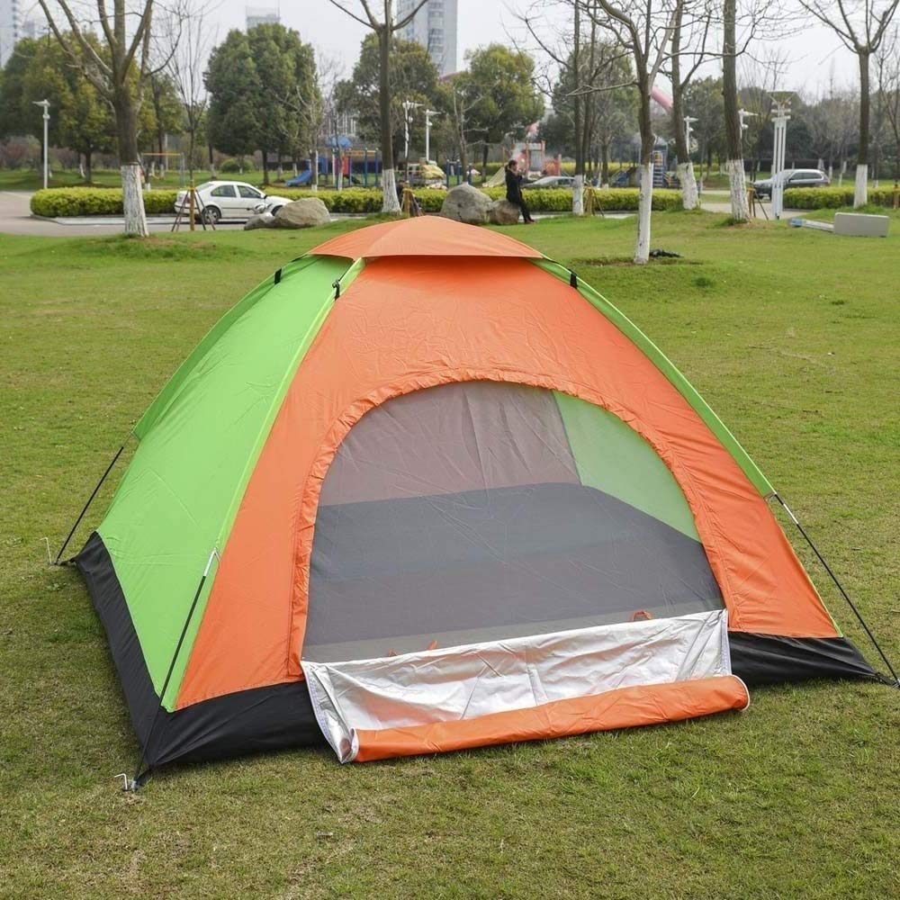 Tienda De Campaña para 2 Personas Impermeable Acampad Camping Carpa Multicolor