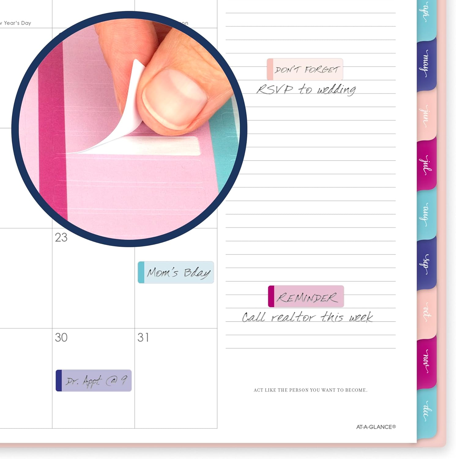 AT-A-GLANCE 2026 Planner, Weekly & Monthly, 8.5" x 11", Large, Harmony, Sunset Coral (1099-905-27-26)