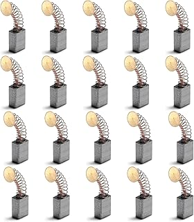 SainSmart Genmitsu Carbon Brush Set, 20 PCS Carbon Brushes Replacement Repair Set for Electric Motor, Trimmer, Compact Router, Power Tools, 8.89 × 5.84 × 31.24 mm