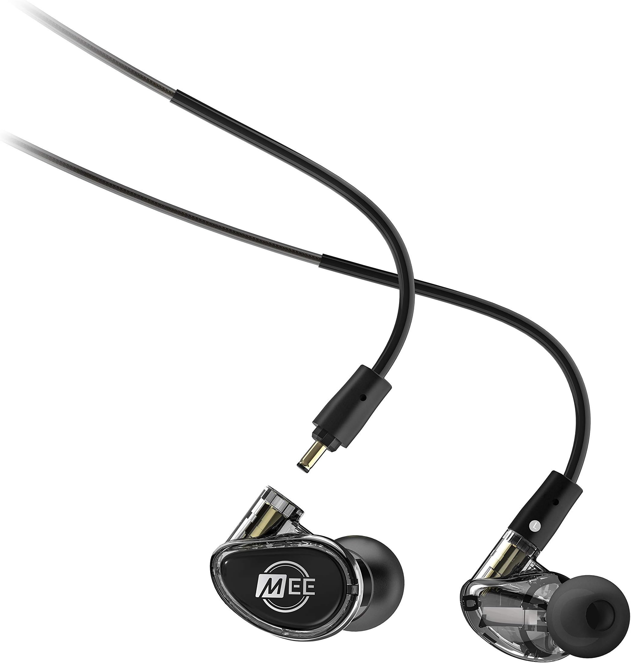 MX2 Pro Hybrid Dual-Driver, Customisible, Noise-Isolating, Universal-Fit Modular Musician's In-Ear Monitors with Detachable Cables - Smoke