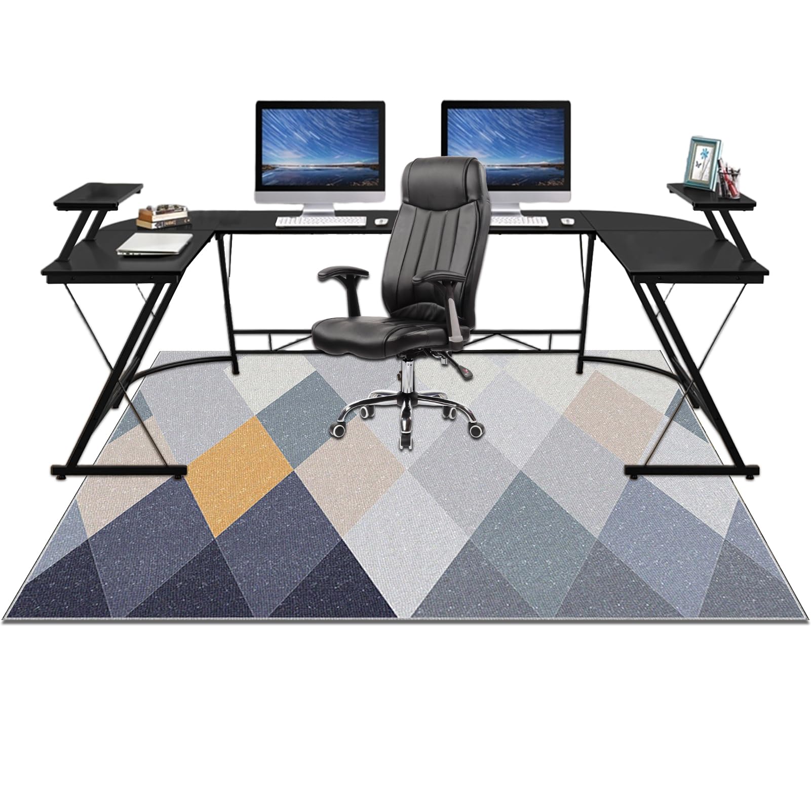 Dywan Krzesło Biuro Antypoślizgowy Dywan Krzesło Gaming Dywan Krzesło Koła Ochraniacze Podłogi Wielofunkcyjny Dom Dywan do gier Podłoga Podłoga 80 x 120 cm