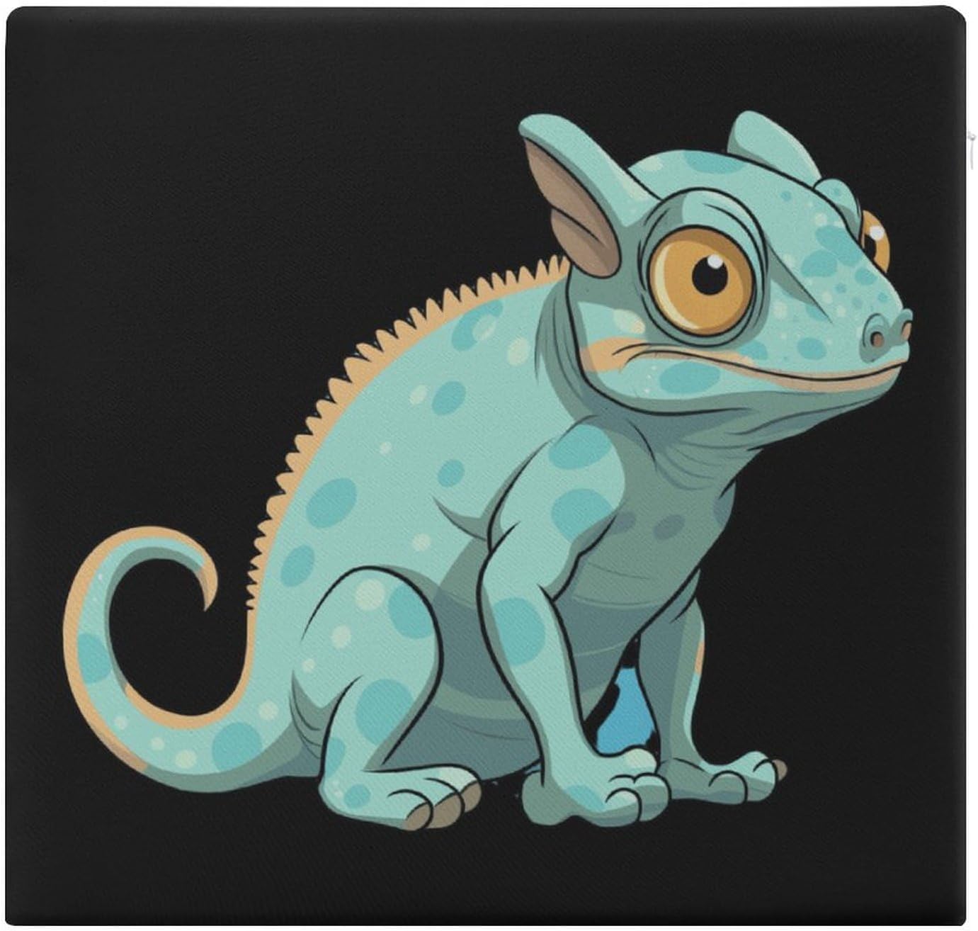 Chameleon Floor Pillow Meditation Yoga Cushion Square Chair Cushion Pillows Seating for Adults