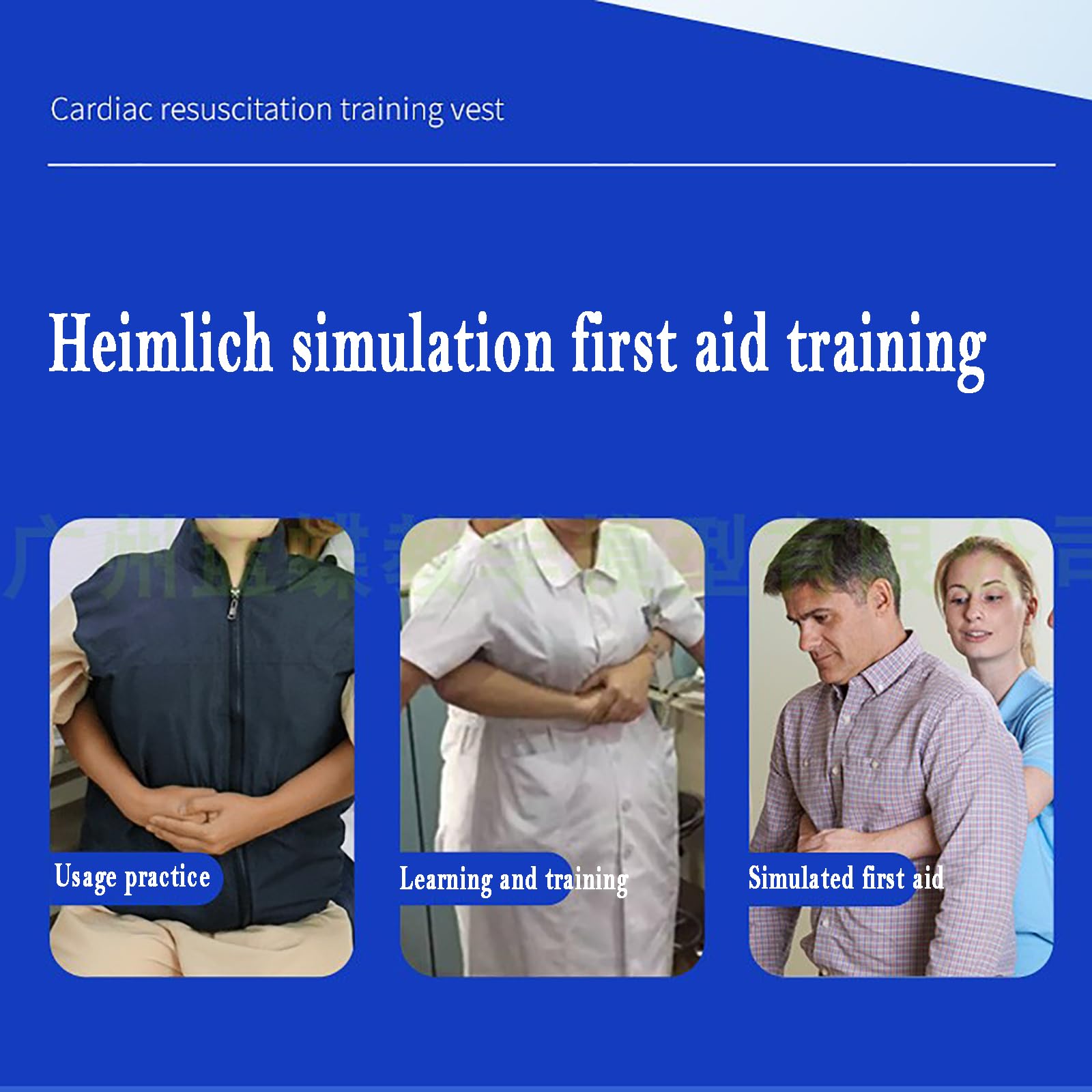 KEhtu Chaleco De Entrenamiento De Primeros Auxilios Heimlich, Chaleco De Entrenamiento Antiasfixia para Adultos, Utilizado para Educación Y Capacitación En Primeros Auxilios Antiasfixia