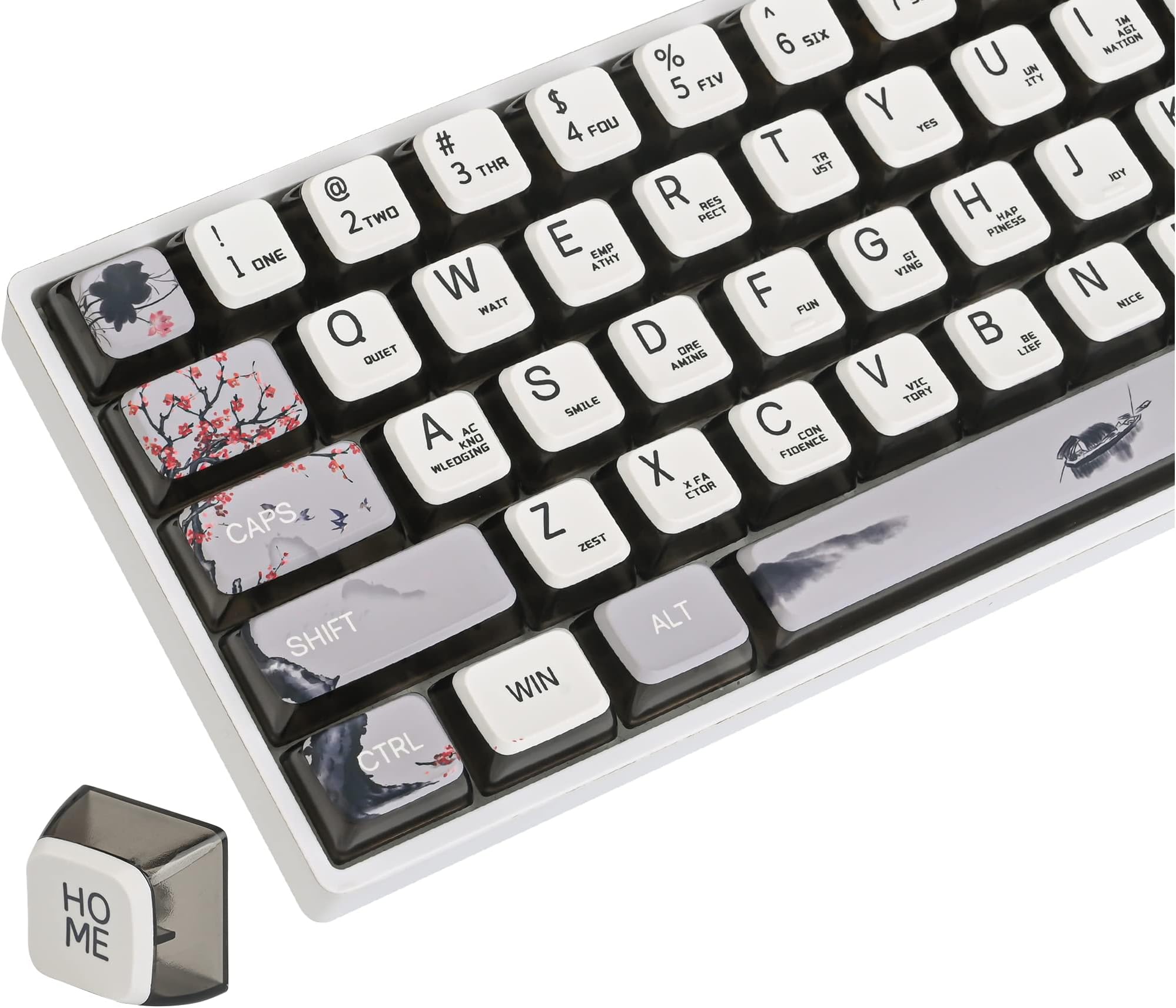 Fogruaden Pudding Keycaps 60 Percent, 118 DyeSublimation Keycaps Set
