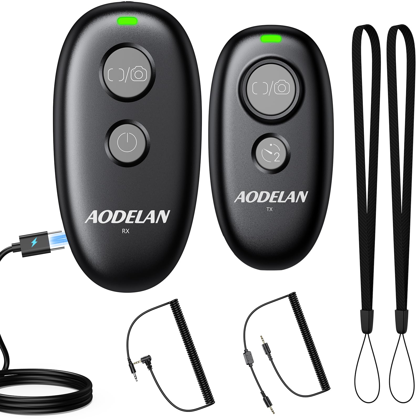 AODELAN - Mando a distancia inalámbrico recargable para cámara Fuji, disparador compatible con Fuji X-S20, X-S10, X-A5, X-T100, X-T50, X-H1, XF10, X-T200, X-E4, GFX 100II, X-M5, GFX100RF, X-E5