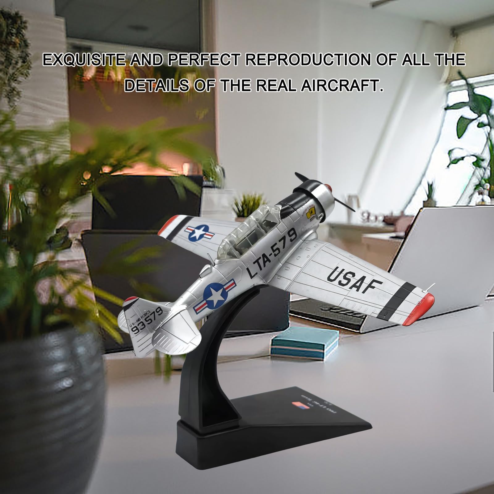 Modello di jet da combattimento con simulazione in lega LT-6G in scala 1:72 - Display statico for aereo militare for scrivania e decorazioni for la casa, regalo perfetto for gli appassionati