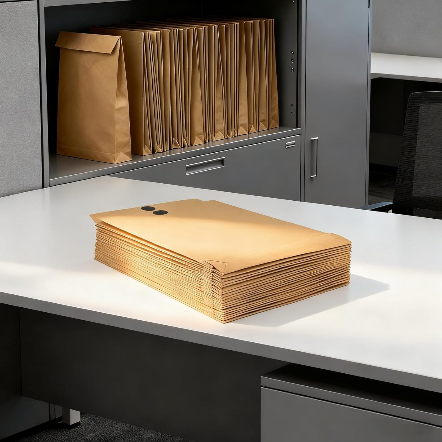 15 Pack Expandable Large Kraft Envelopes, 9.3" x 13" Big Mailing Envelopes Hook-and-Loop Closure Anti Tear Catalog Envelopes for Business Office Paper Documents File Storage - Brown - Image 4