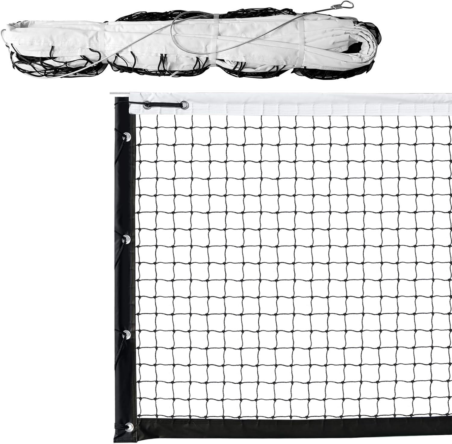 PROGOAL Pickleball Net Replacement 22ft x 3ft Official Tournament Size - Heavy Duty Weatherproof Portable with Steel Wire Reinforcement