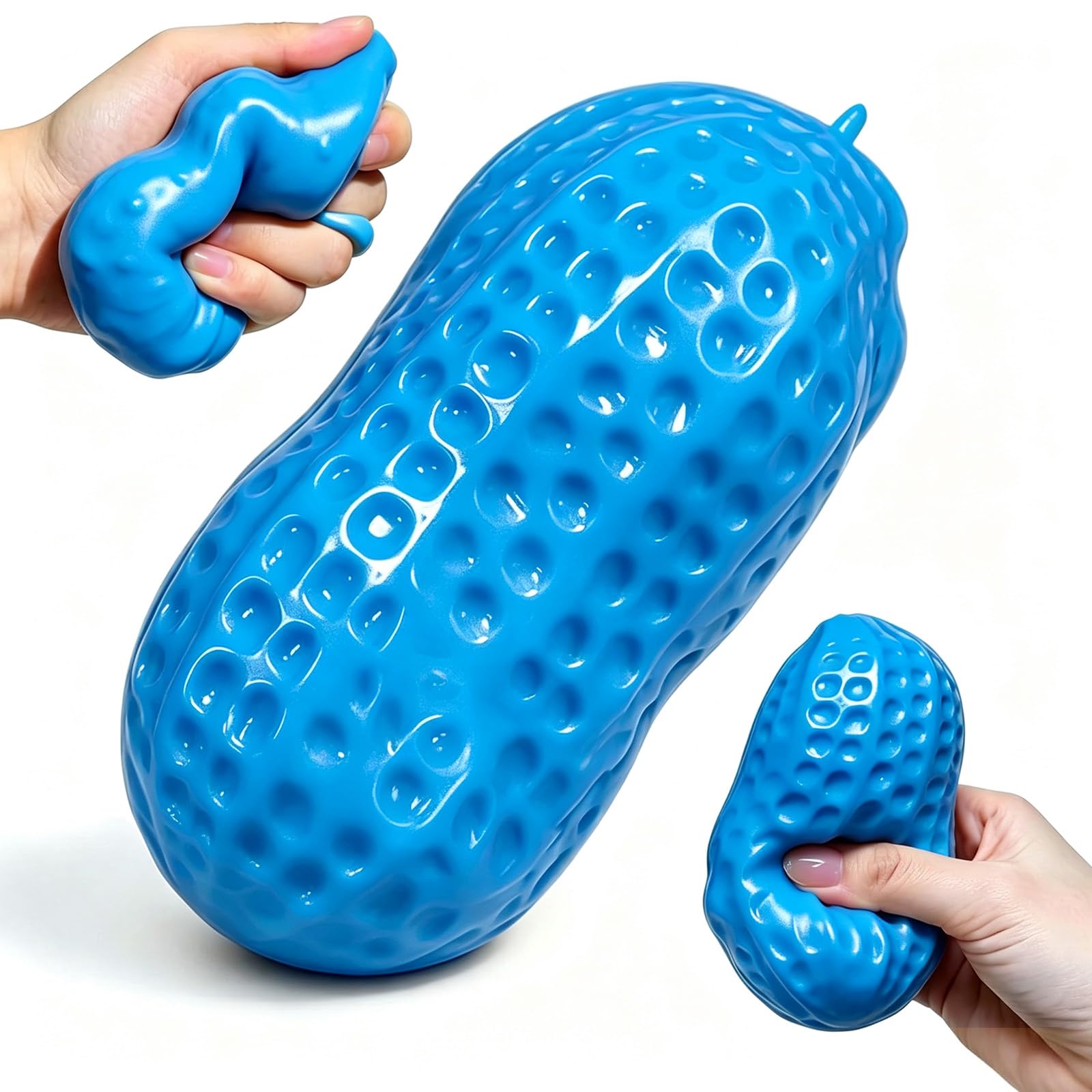 Crunchy Soap Squishy Asmr Stress Ball, Realistic Bar Soap Shape Bead-Filled Crunchy Squishy,Soaps Squeezer Stress Relief Toy,Fidget Toy for Office Desk Anxiety Relief (Peanut-B, one-size) — image 1