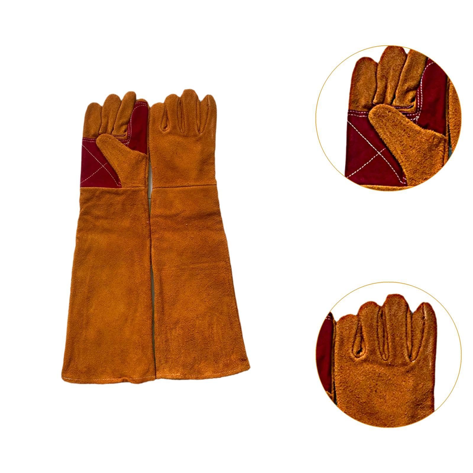 MagiDeal Gants de Travail Anti-morsures pour Animaux de 23,6 Pouces, Gants de Protection légers et multifonctionnels, 60 Cm 2 Couches D'épaisseur