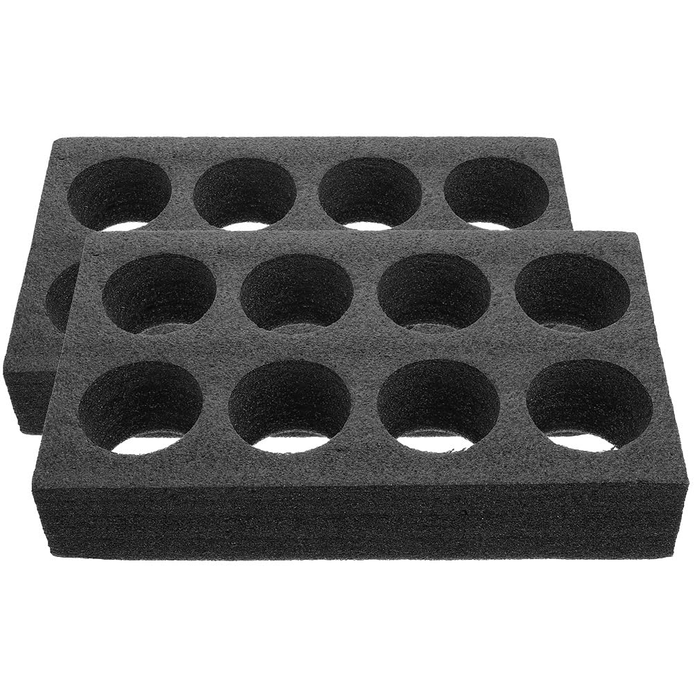 UPKOCH Lot De 2 Porte-Gobelets En Mousse : Porte-Gobelet À 8 Trous Pour Emporter Plateau De Support De Café Plateau De Transport Outil D'emballage De Boisson