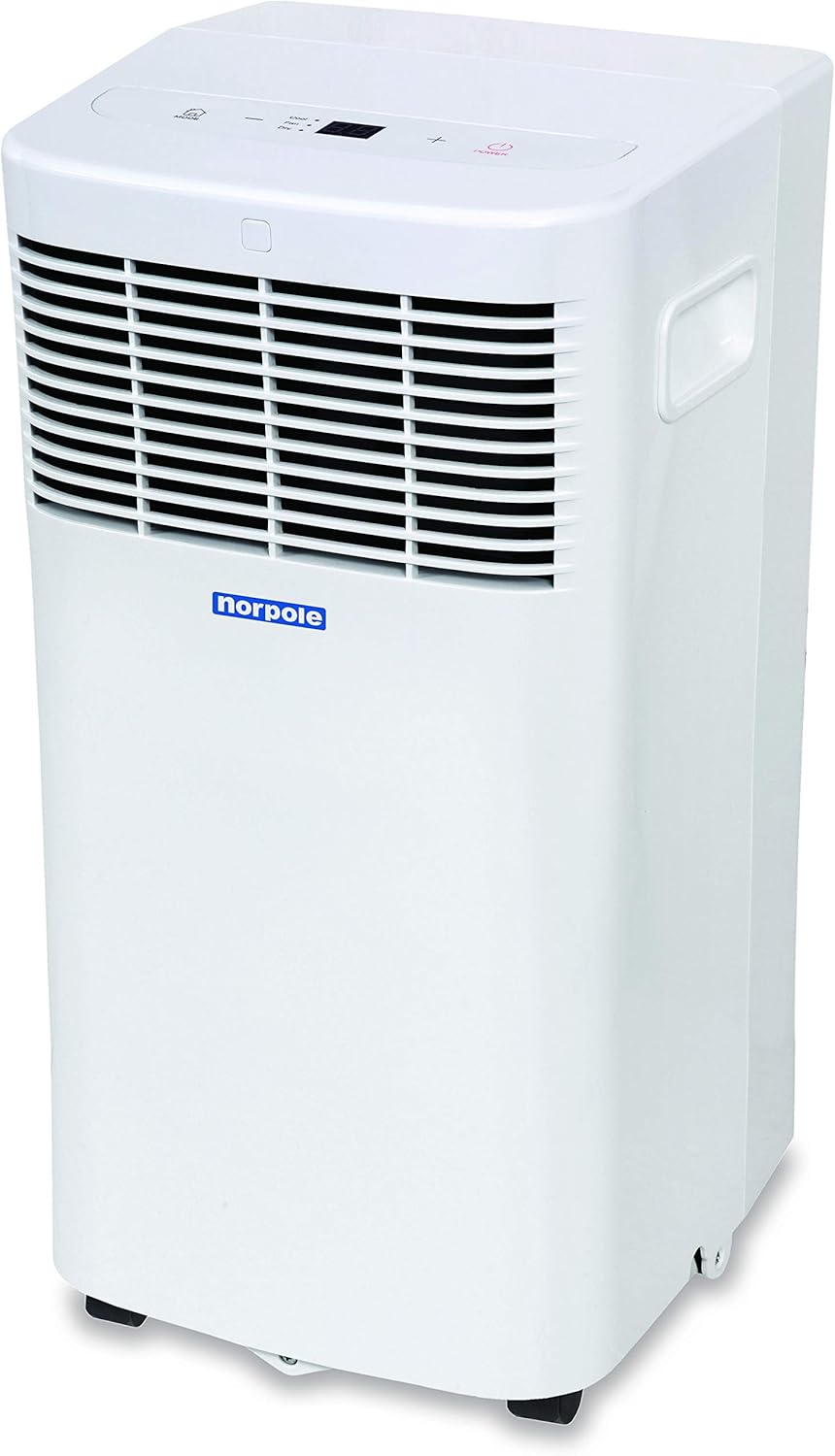 Amazon Com Norpole Remote Control For Rooms Up To 250 Sq Ft Nppac6kwm Portable Air Conditioner White Home Kitchen