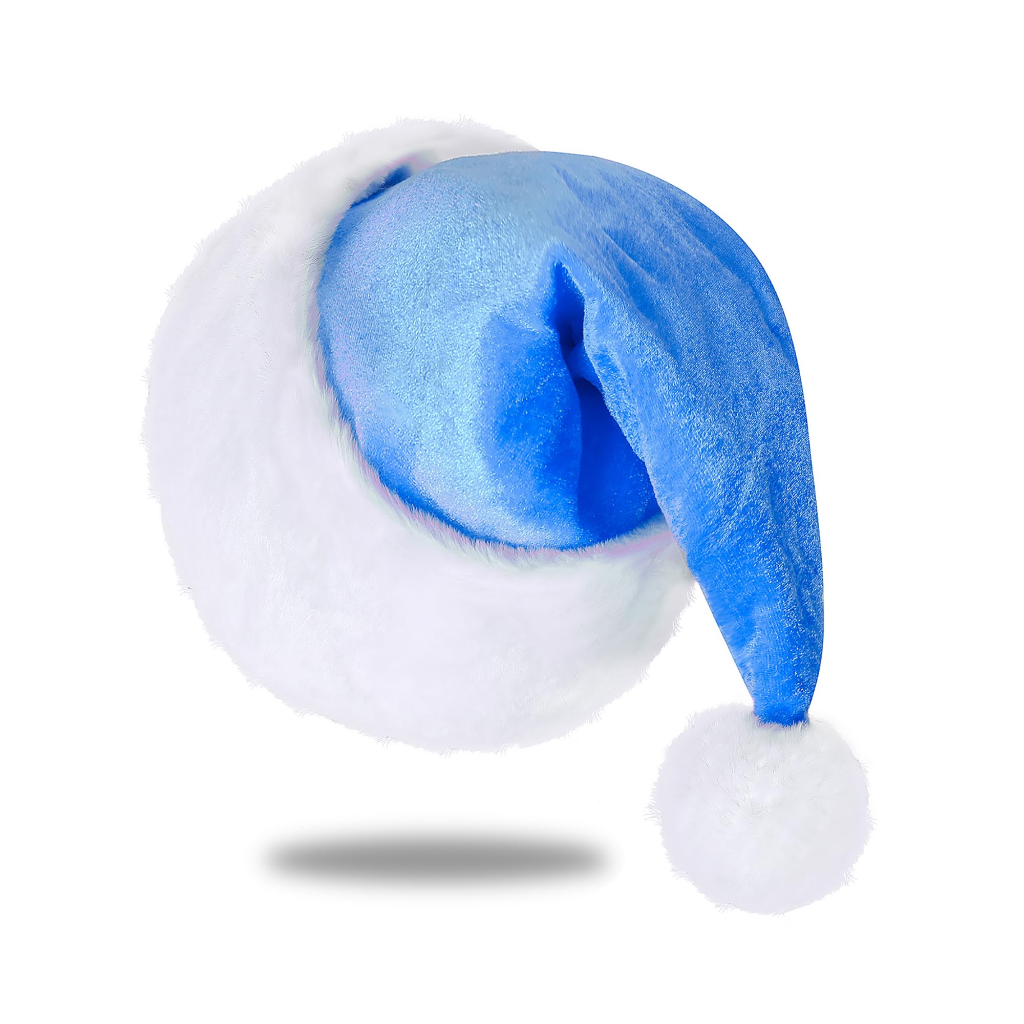Santa Hat, Christmas Hat for Adults Unisex Velvet Comfort Xmas Hats