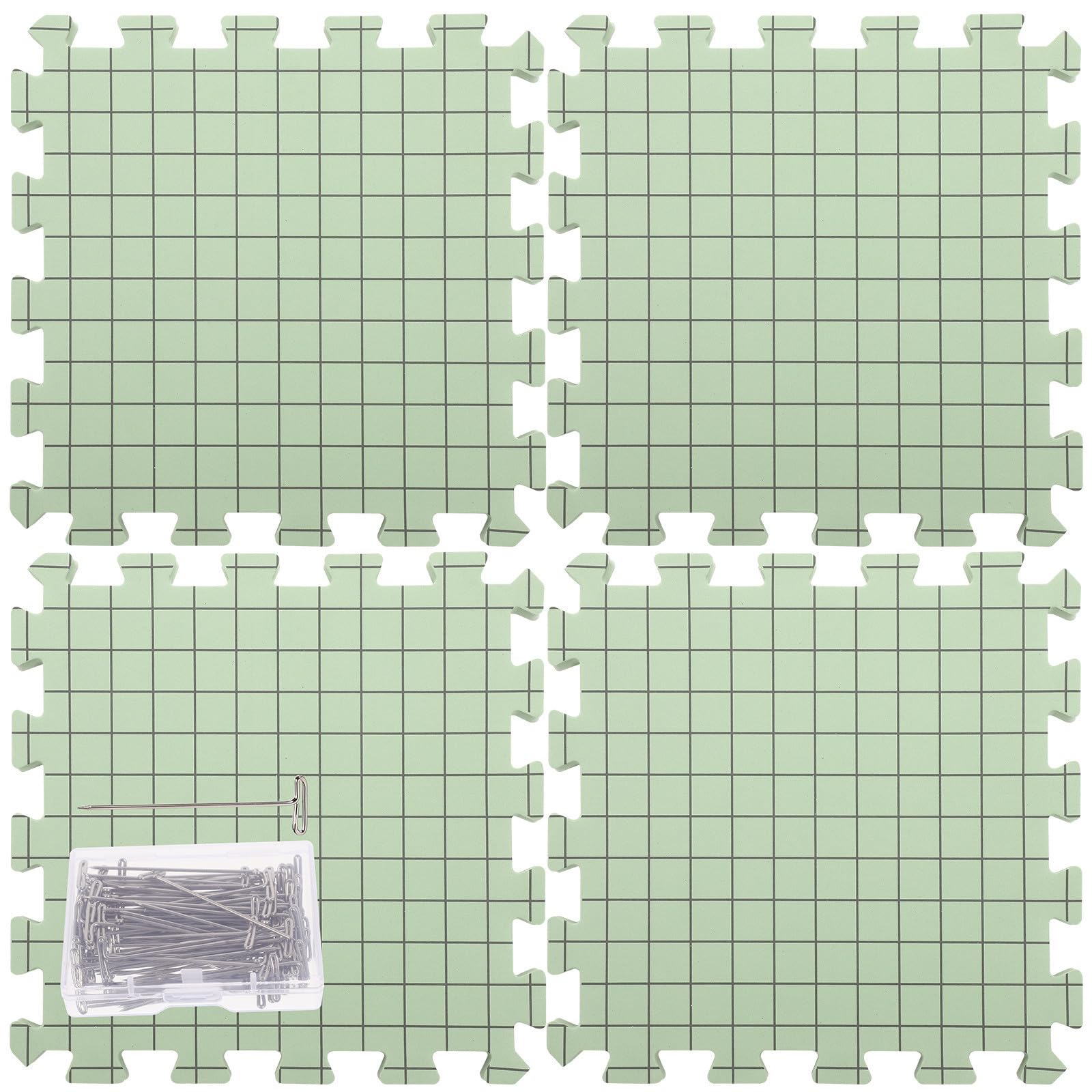 Tabla de Bloqueo para Crochet Ligera y Portátil de Espuma con Soporte de Almohadilla de Presión Adecuado para Proyectos de Bordado y Manualidades DIY