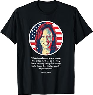 Kamala Harris Vice President Victory Speech First VP Woman T-Shirt
