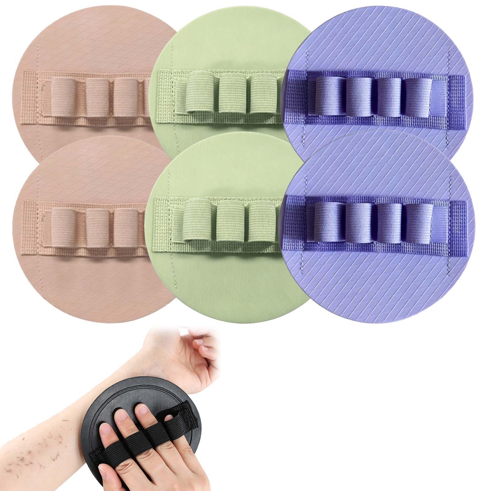 Schmerzfreier Peelinghandschuh,Peelinghandschuh FüR Dusche Gummi,Tiefenreinigung,StrapazierfäHiges Gummi,Leicht AbzuspüLen,Wiederverwendbar,FüR Frauen Und MäNner (6 Stück-A)