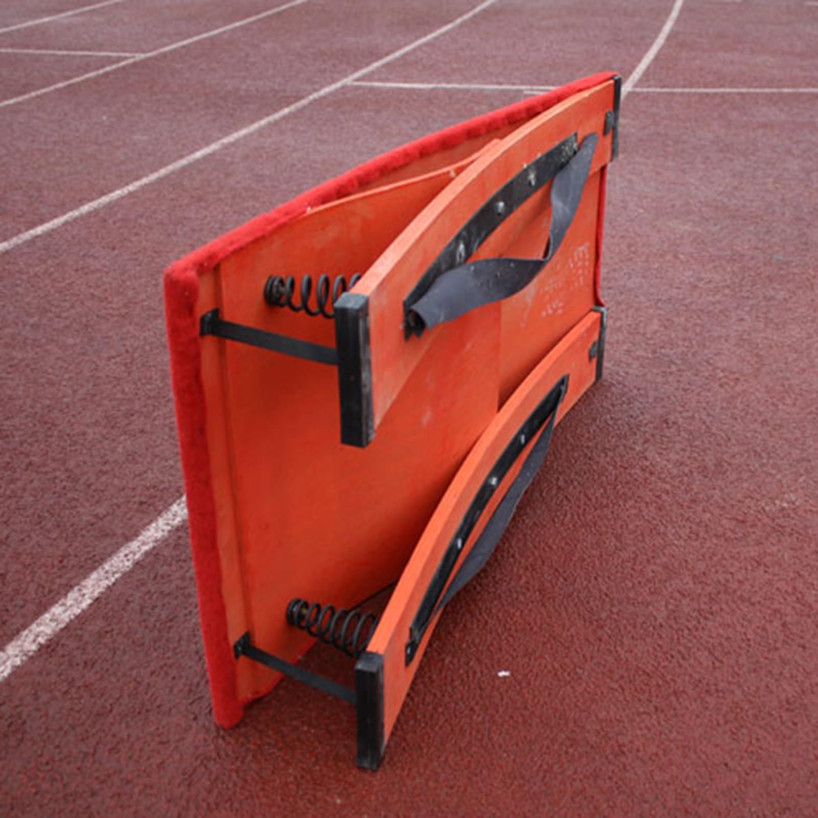 MRKU Trampolino da Ginnastica, Portatile, Curvo, con Pedale a Molla, per salti mortali, per Palestra Scolastica e Domestica, con Portata di 50 kg.