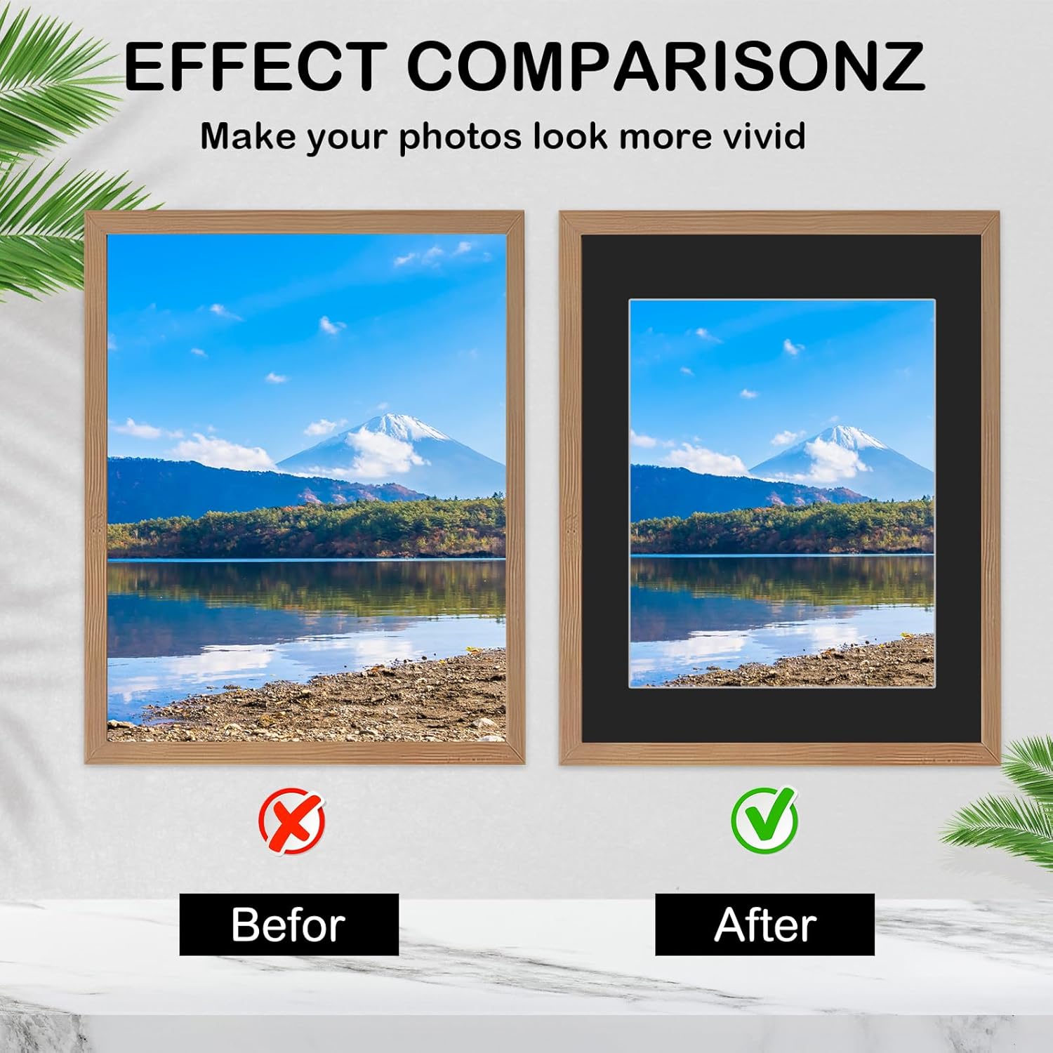 15 Pack 20x16 Black Picture Mats, Frame Mattes for 11x14 Pictures Display Photo Frame Mat Core Bevel Cut Mat Board Show Kit for Photos, Prints, Artworks - Image 3