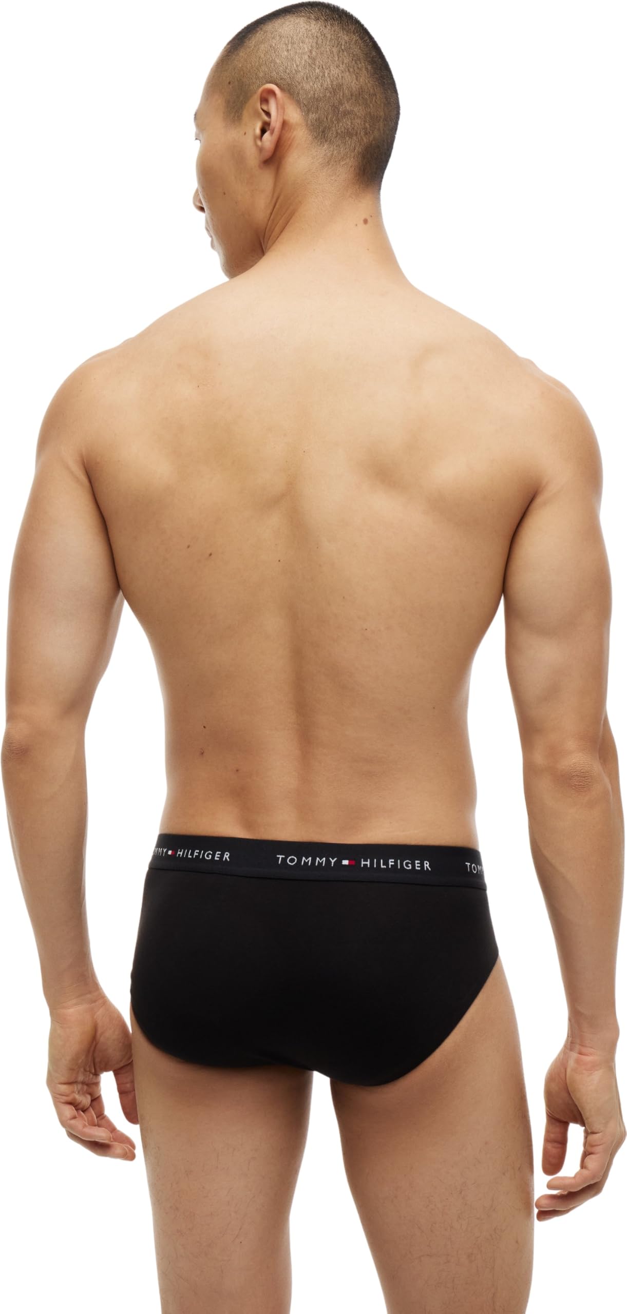 Tommy Hilfiger Majtki męskie, Czerwony (Blk/Blk/Blk), L
