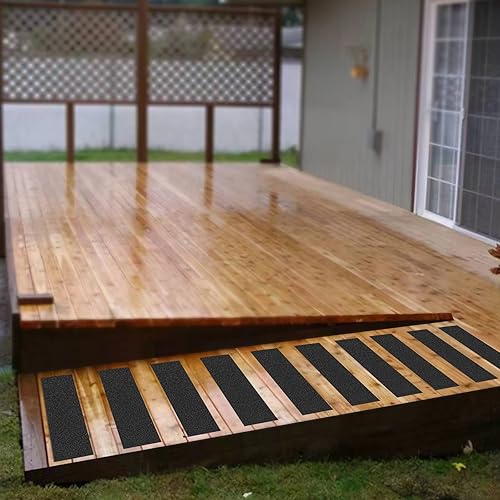 Miniatura 32 de Cinta de agarre, 4 pulgadas x 35 pies, cinta antideslizante resistente para escaleras, impermeable, antideslizante, para escaleras interiores y Gris